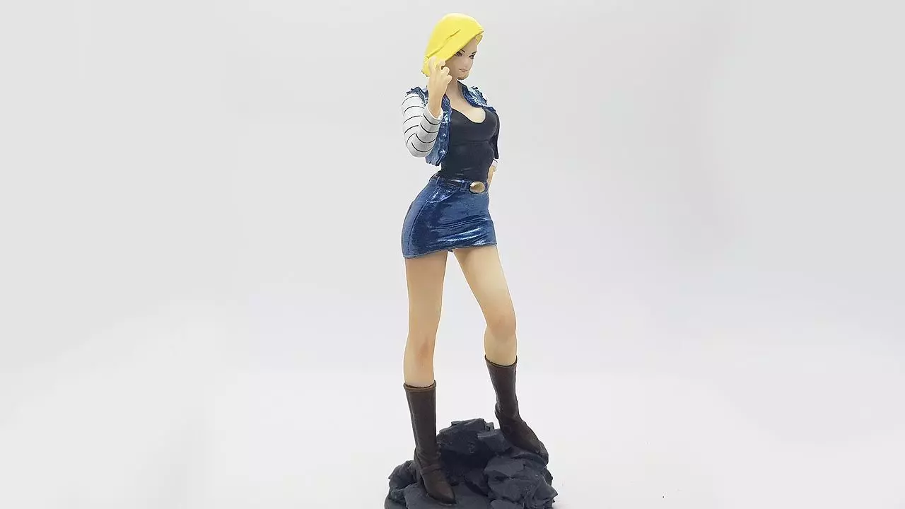 ANDROID 18 MODIFIED DRAGONBALL PRINTABLE STATUE FIGURINE ANIME 3D print model