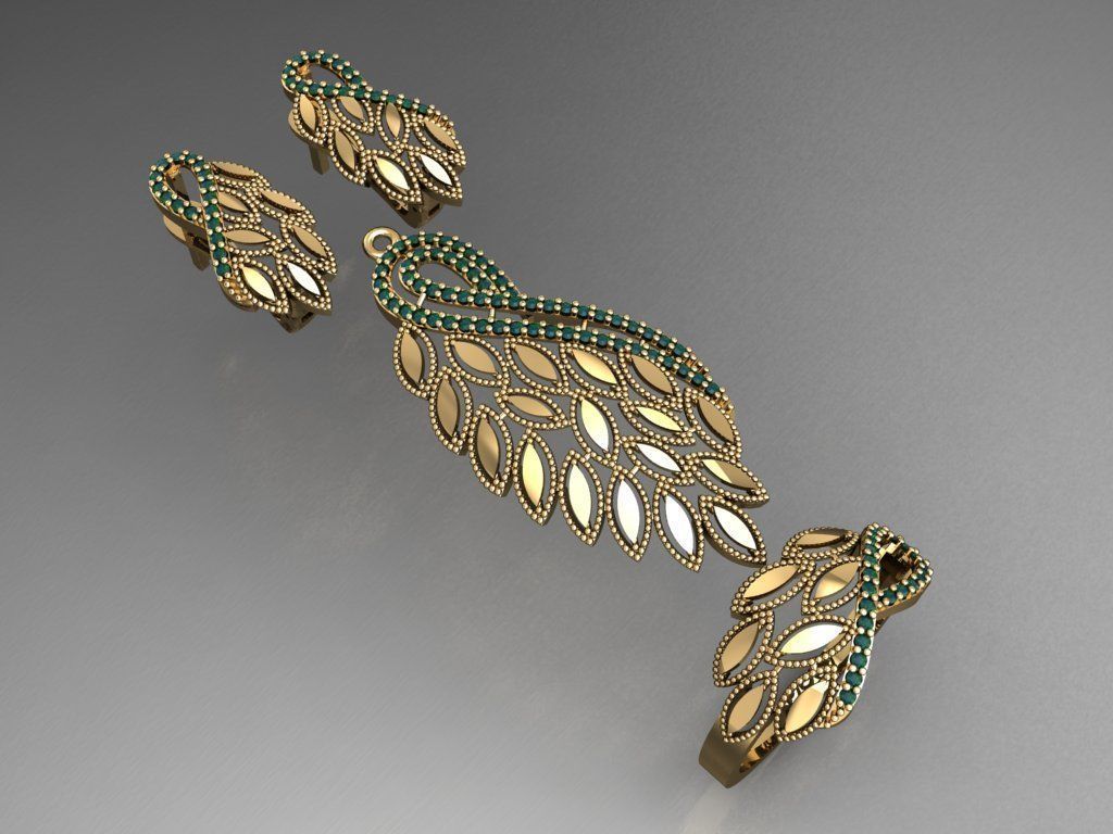 Z63- Diamond set 3D print model_2