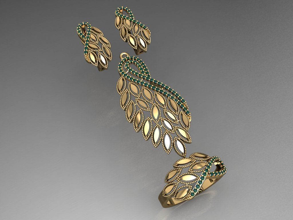 Z63- Diamond set 3D print model_5