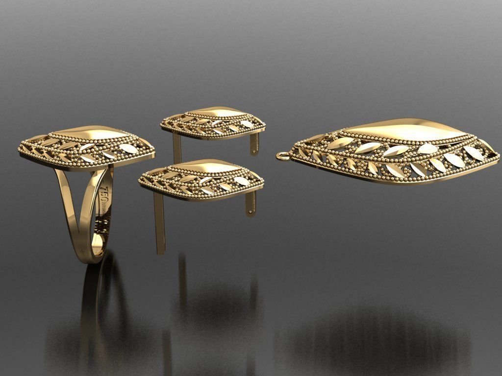 Z64- Diamond ring 3D print model_4