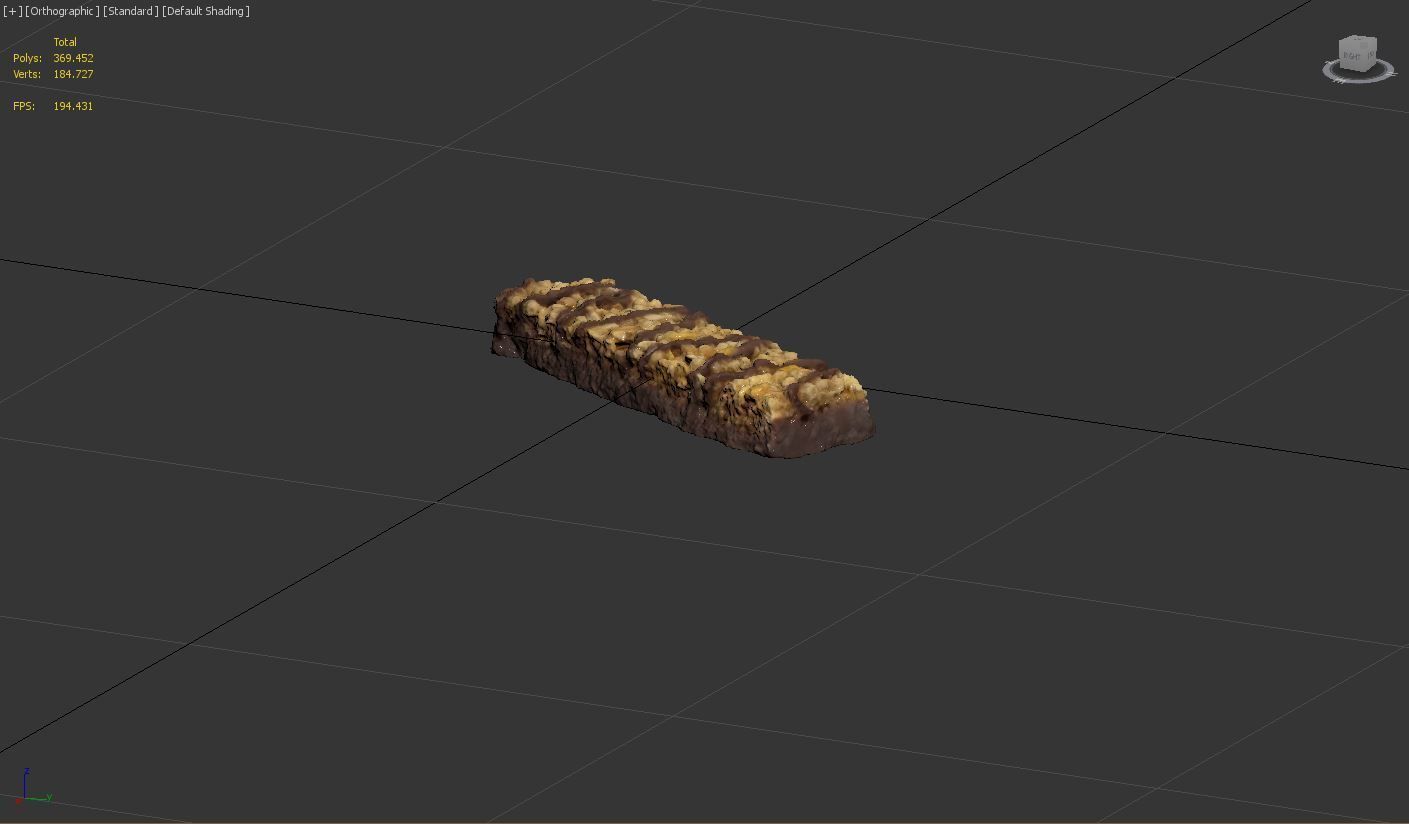 Chocolate Cereal Bar 3D model_6
