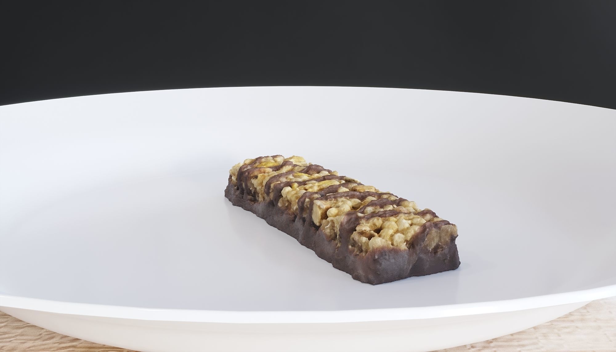 Chocolate Cereal Bar 3D model_1