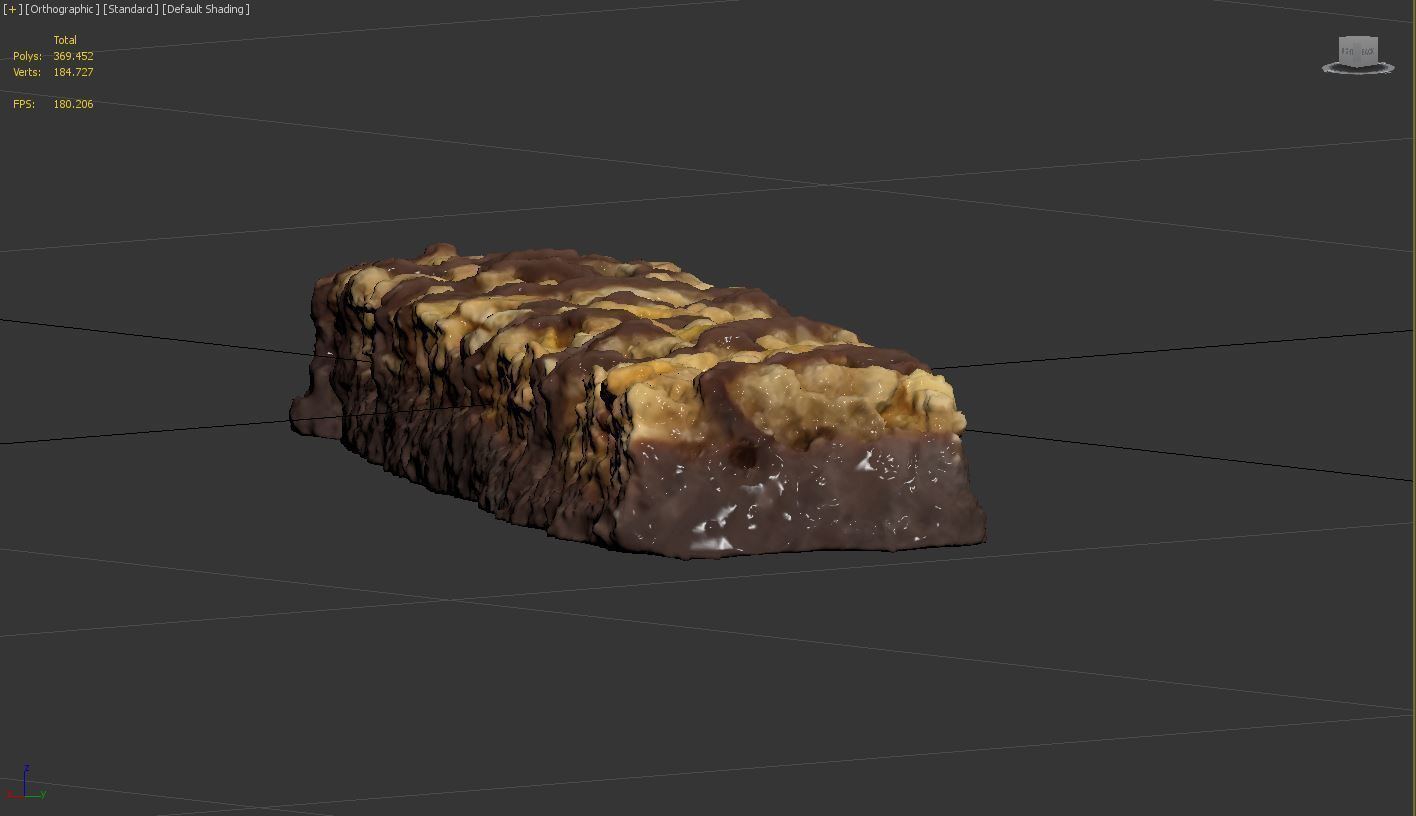 Chocolate Cereal Bar 3D model_7