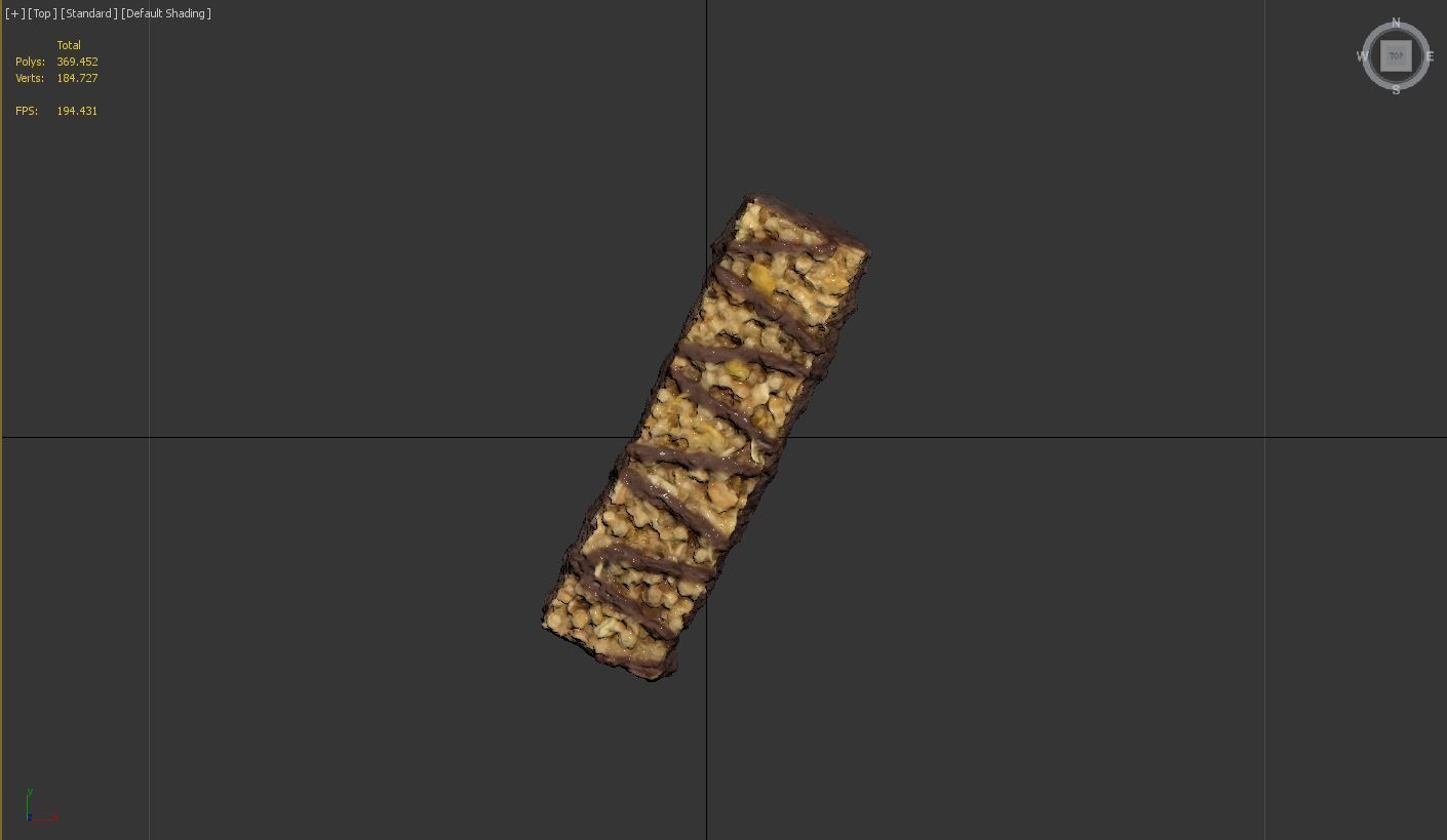 Chocolate Cereal Bar 3D model_4