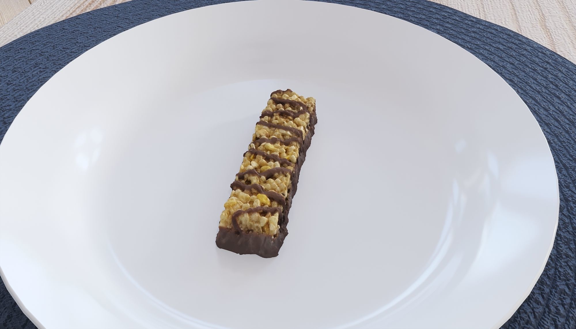 Chocolate Cereal Bar 3D model_2