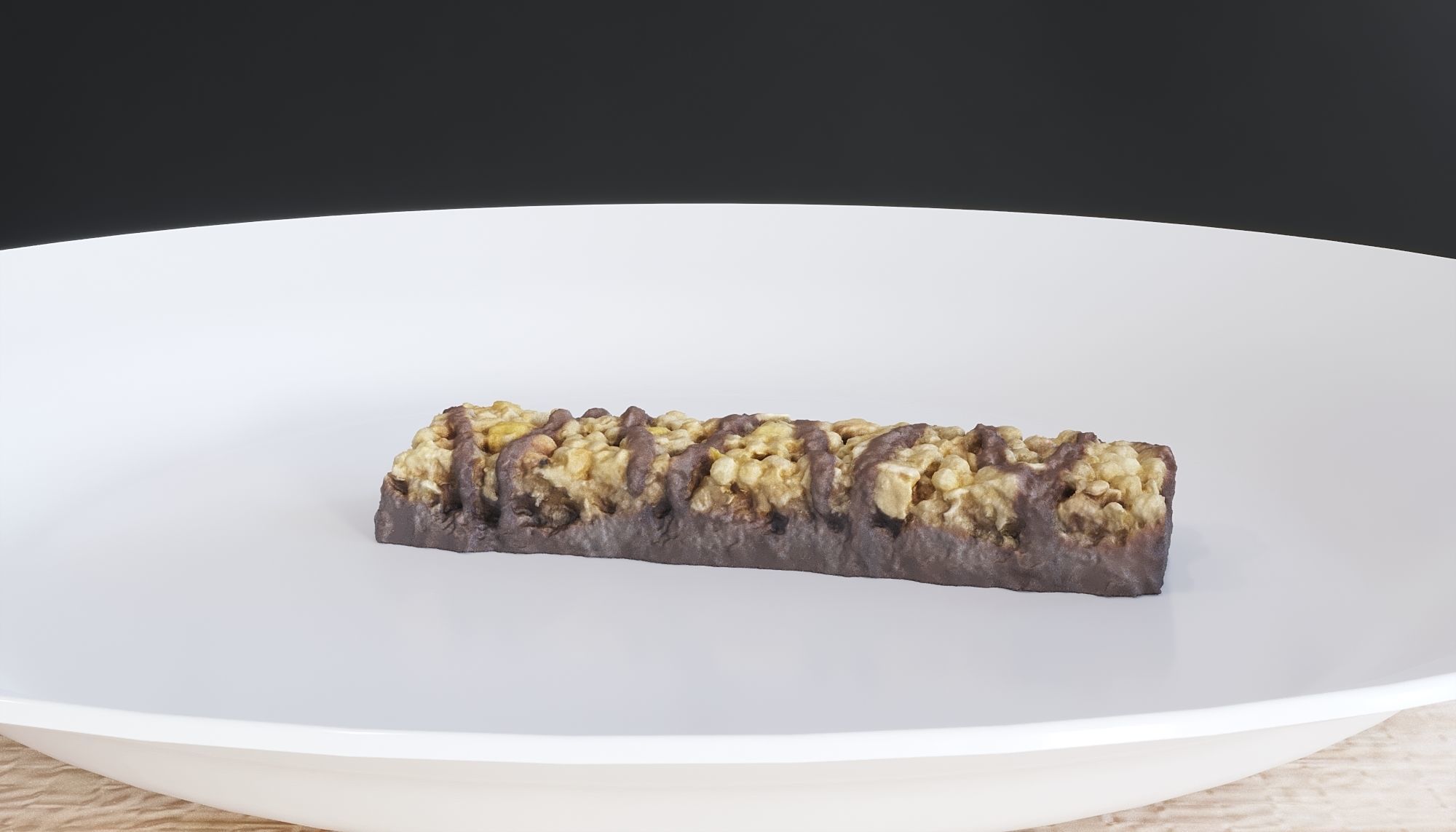 Chocolate Cereal Bar 3D model_3
