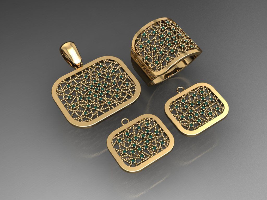 Z75- Diamond set 3D print model_1