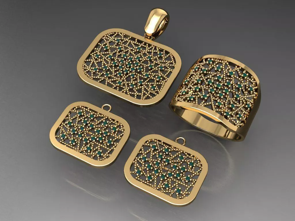 Z75- Diamond set 3D print model_0