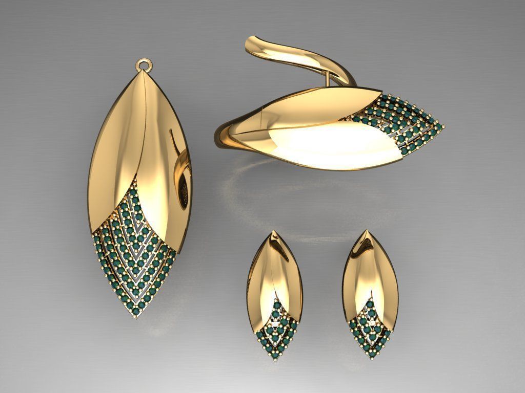 Z78- Diamond set 3D print model_2