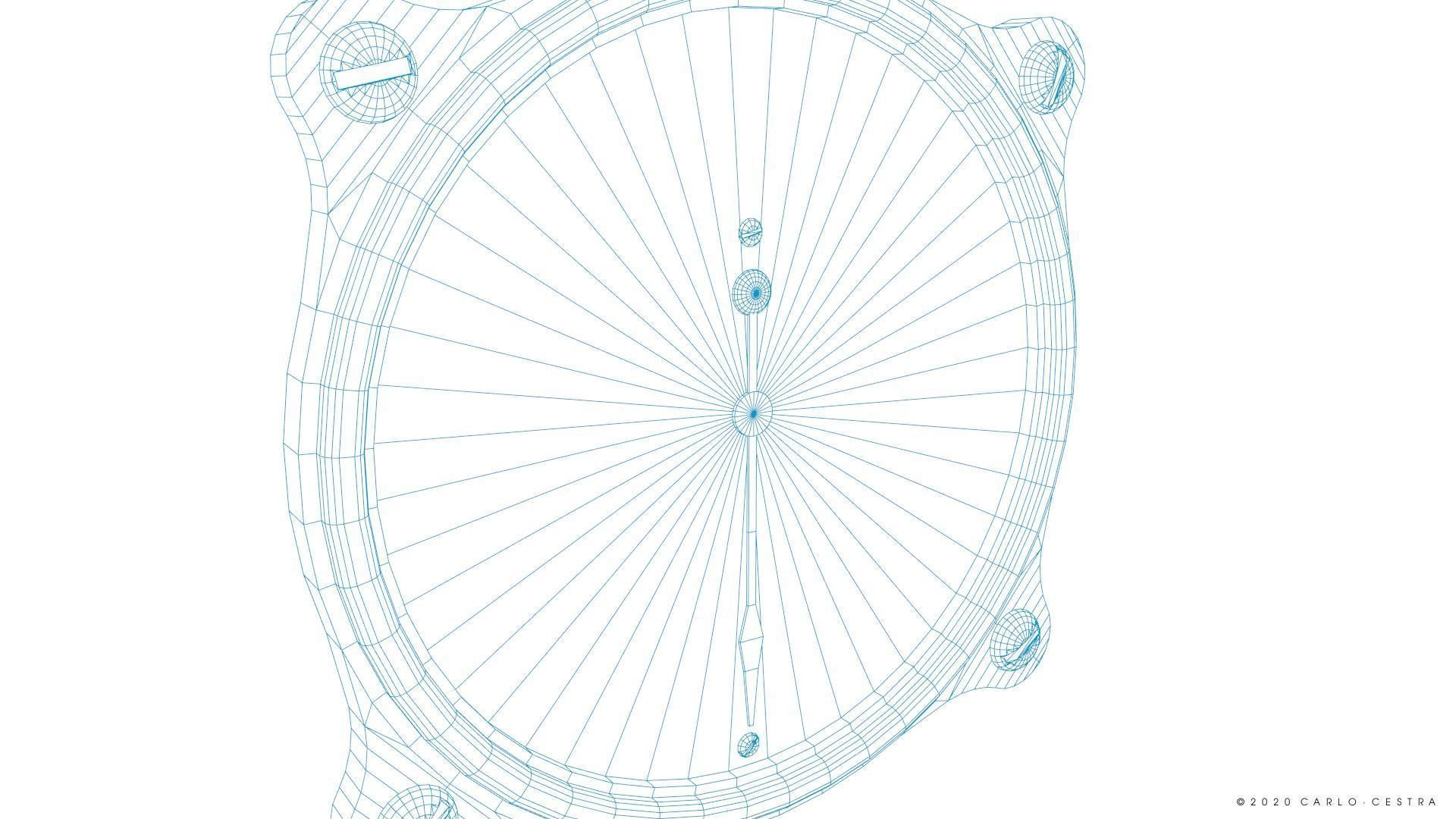 JAPANESE AIRSPEED INDICATOR Low-poly 3D model_18
