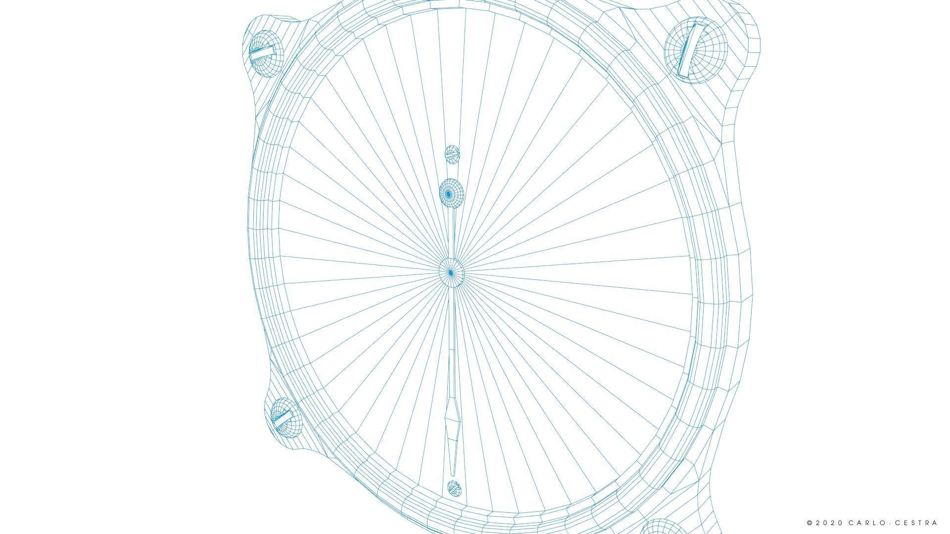 JAPANESE AIRSPEED INDICATOR Low-poly 3D model_17