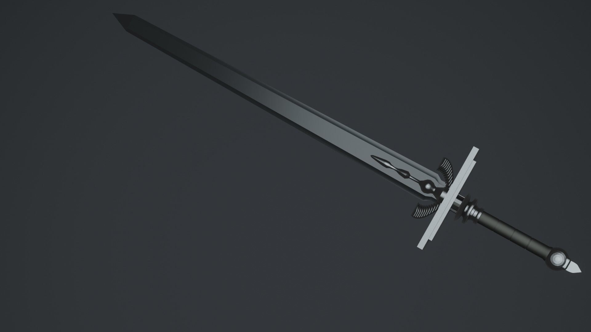 Sword pack fantasy Low-poly 3D model_1