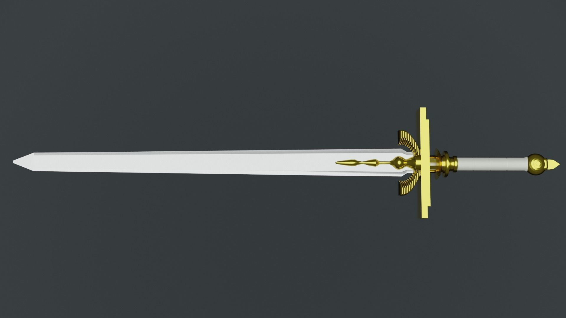 Sword pack fantasy Low-poly 3D model_2