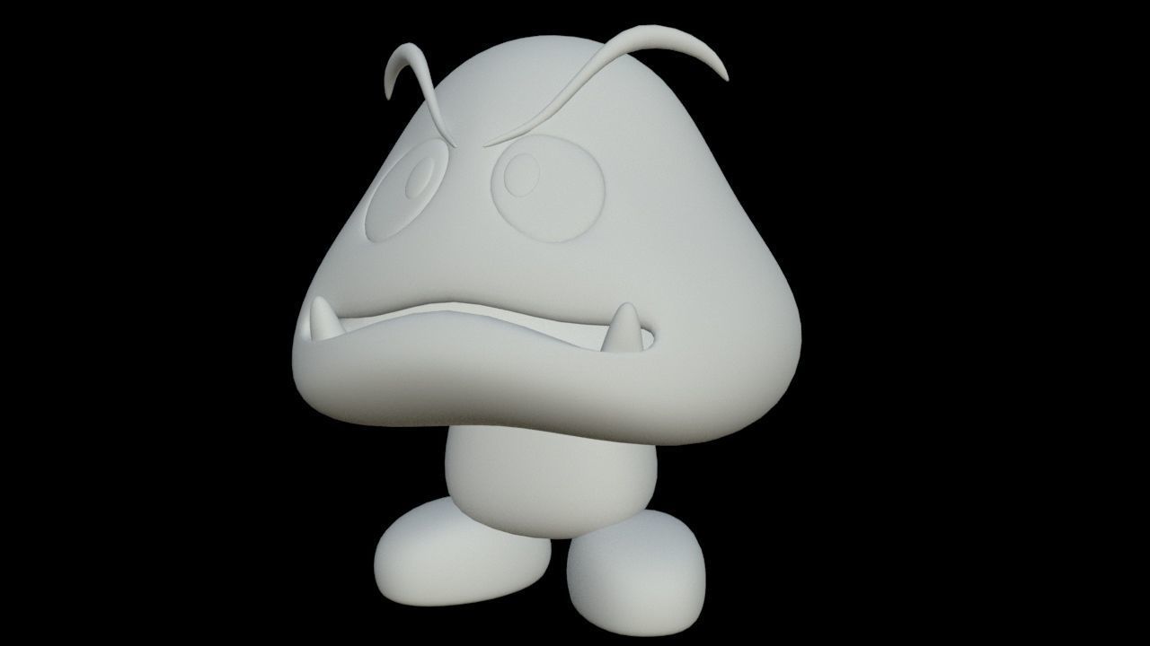 goomba mario 3D model_1