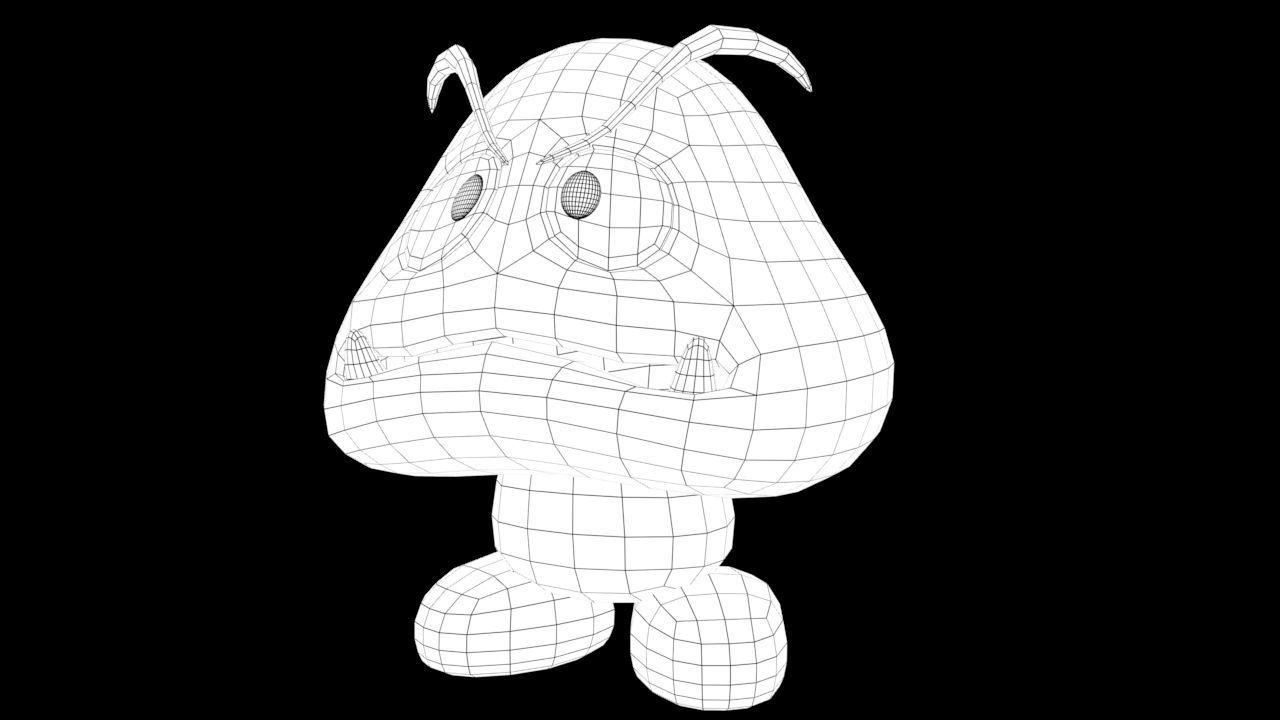 goomba mario 3D model_2