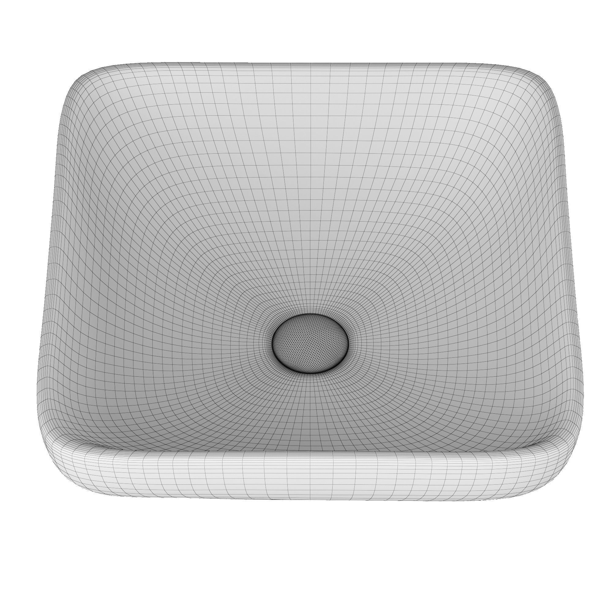 Table Top Wash Basin in square shape 3D model Modeled in 3ds max 3D model_8