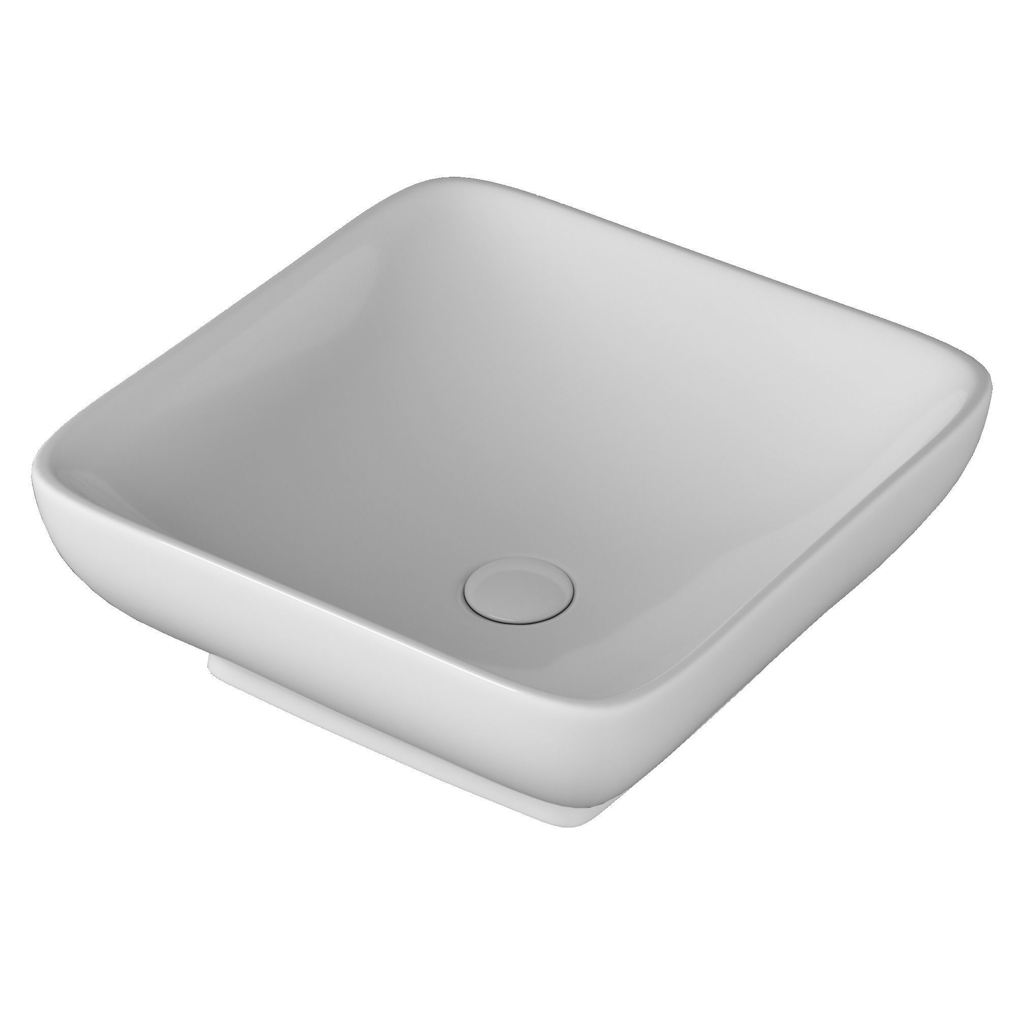 Table Top Wash Basin in square shape 3D model Modeled in 3ds max 3D model_3