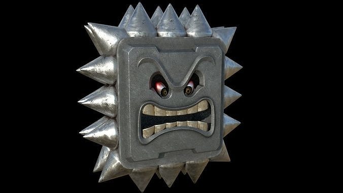 spikey face mario  3D model