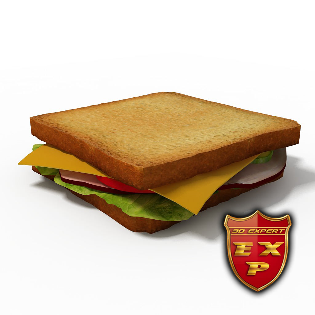 Sandwich 3D model_2
