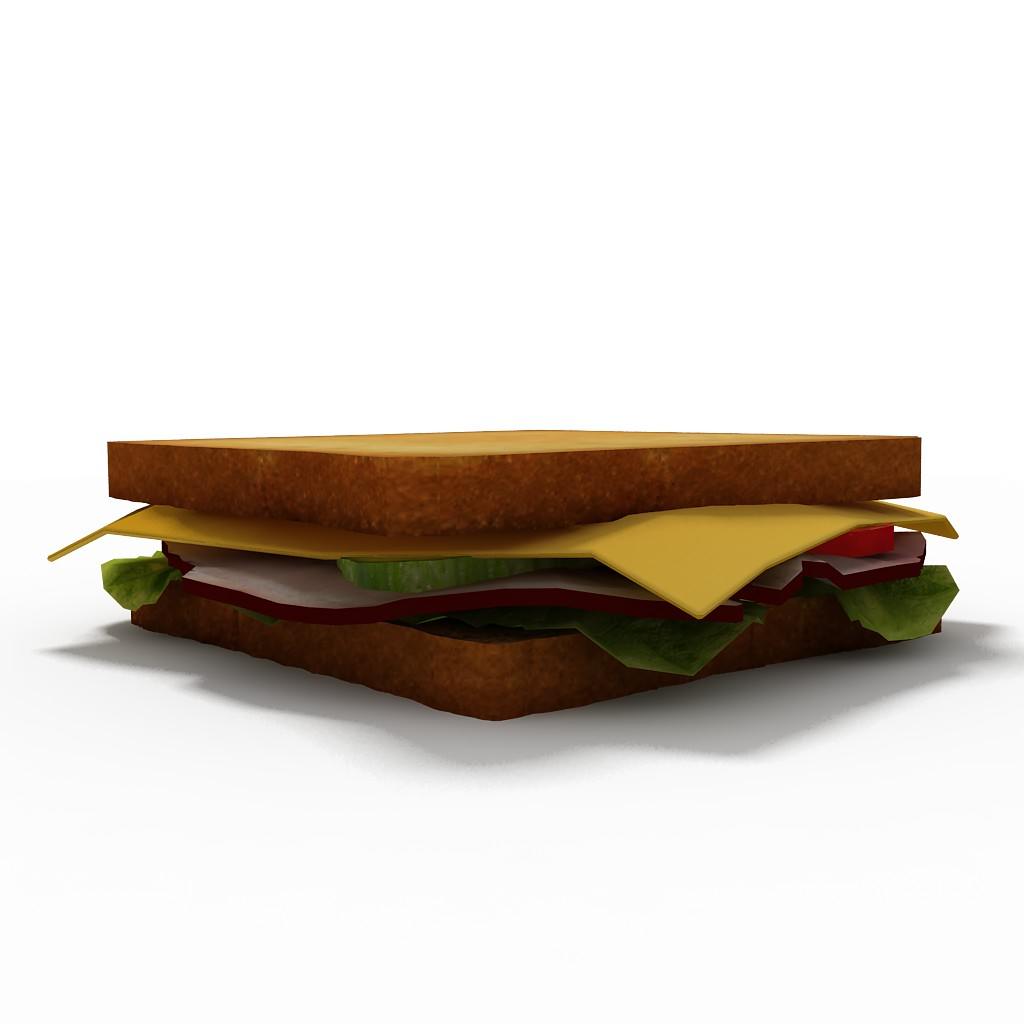 Sandwich 3D model_3
