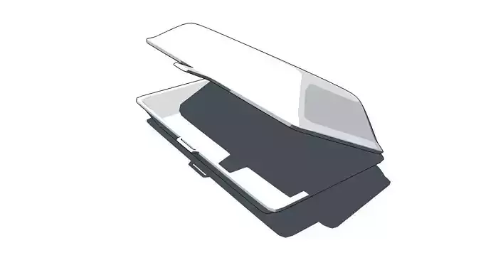 foodbox styrofoam box 3D model