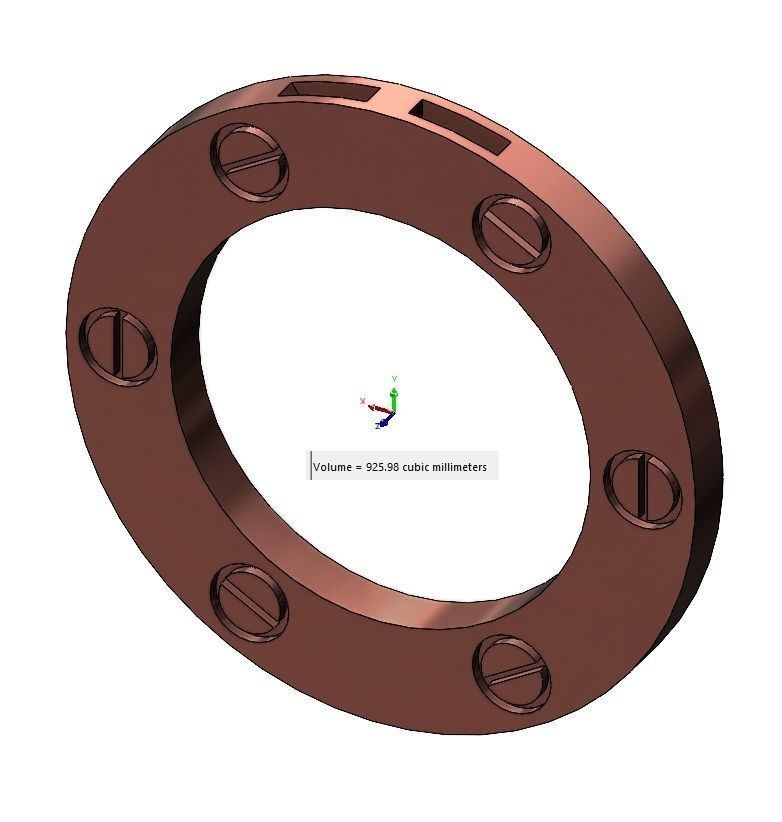 Love necklace with screw design 3D print model_10