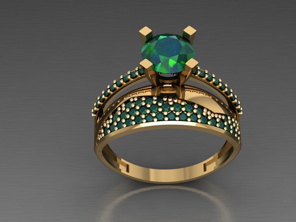 TW012- Diamond set 3D print model_2