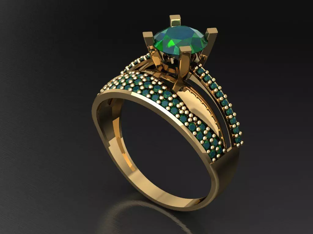 TW012- Diamond set 3D print model_0