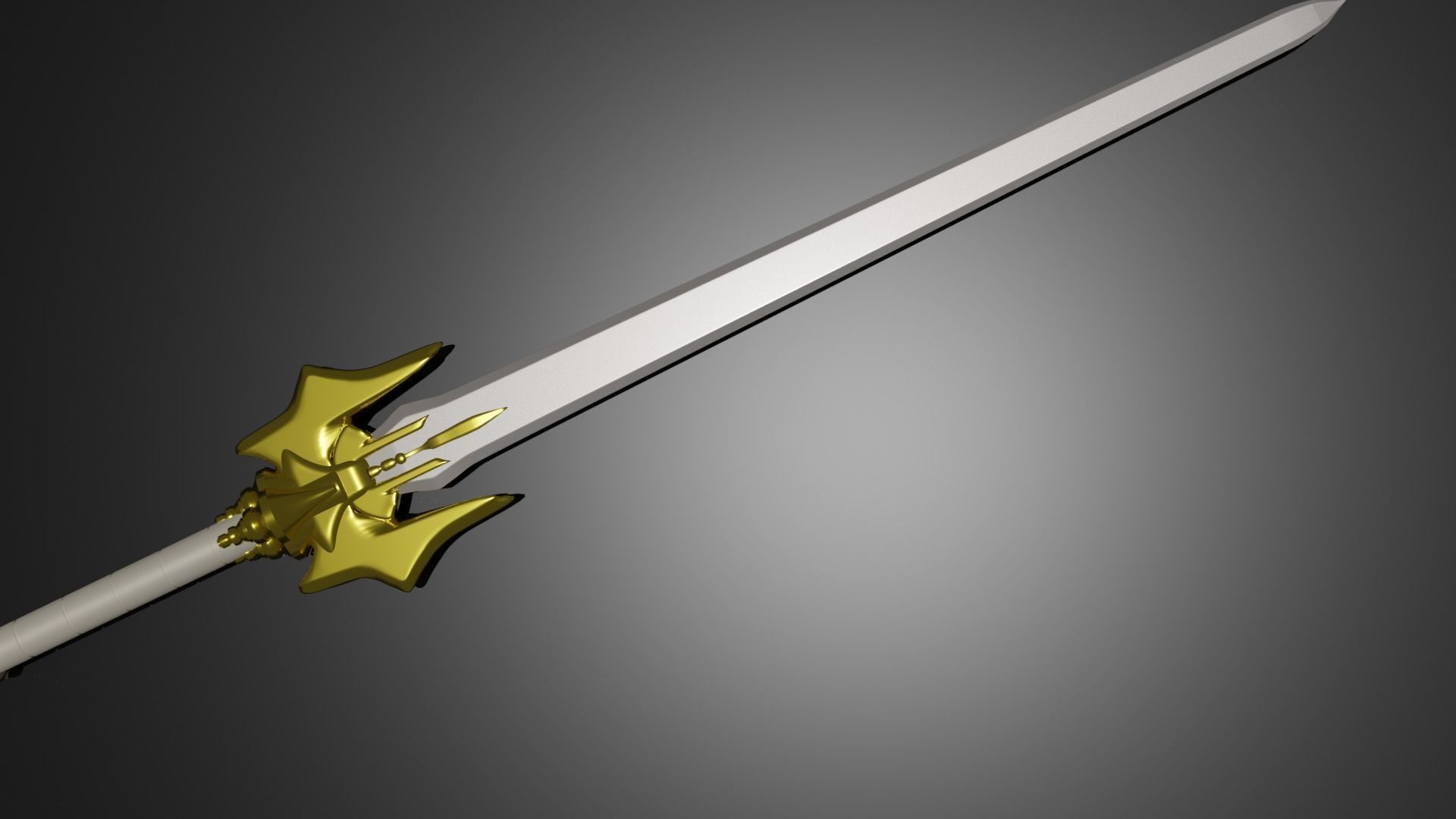 fantasy sword pack Low-poly 3D model_1
