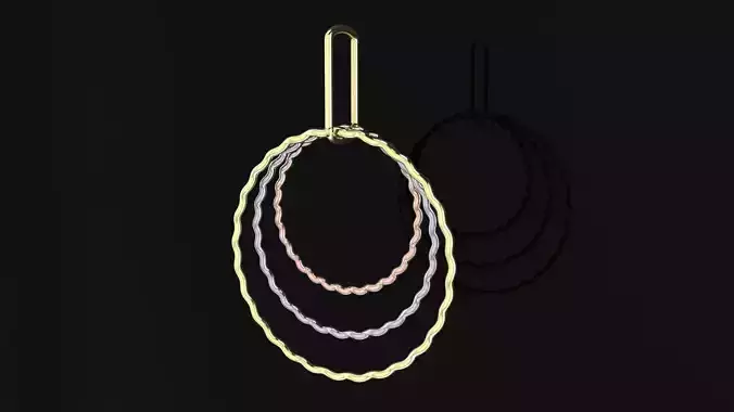 Pedant and Earrings Hoops 5 