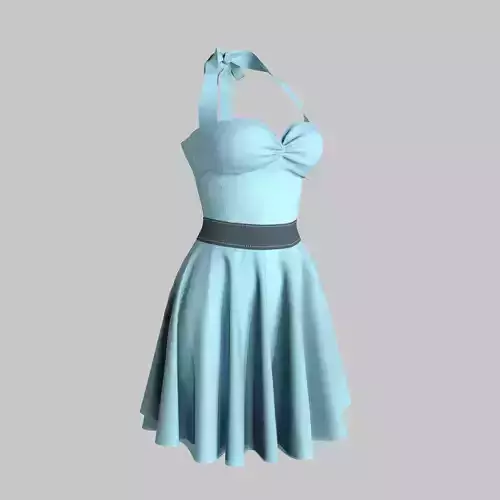 Dress light on mannequin