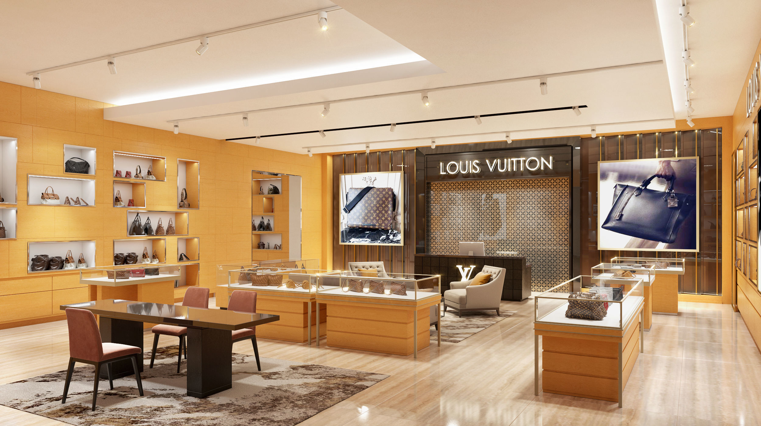 Louis Vuitton 3D Store 3D model_1