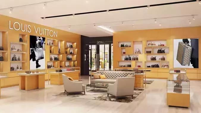 Louis Vuitton 3D Store 3D model