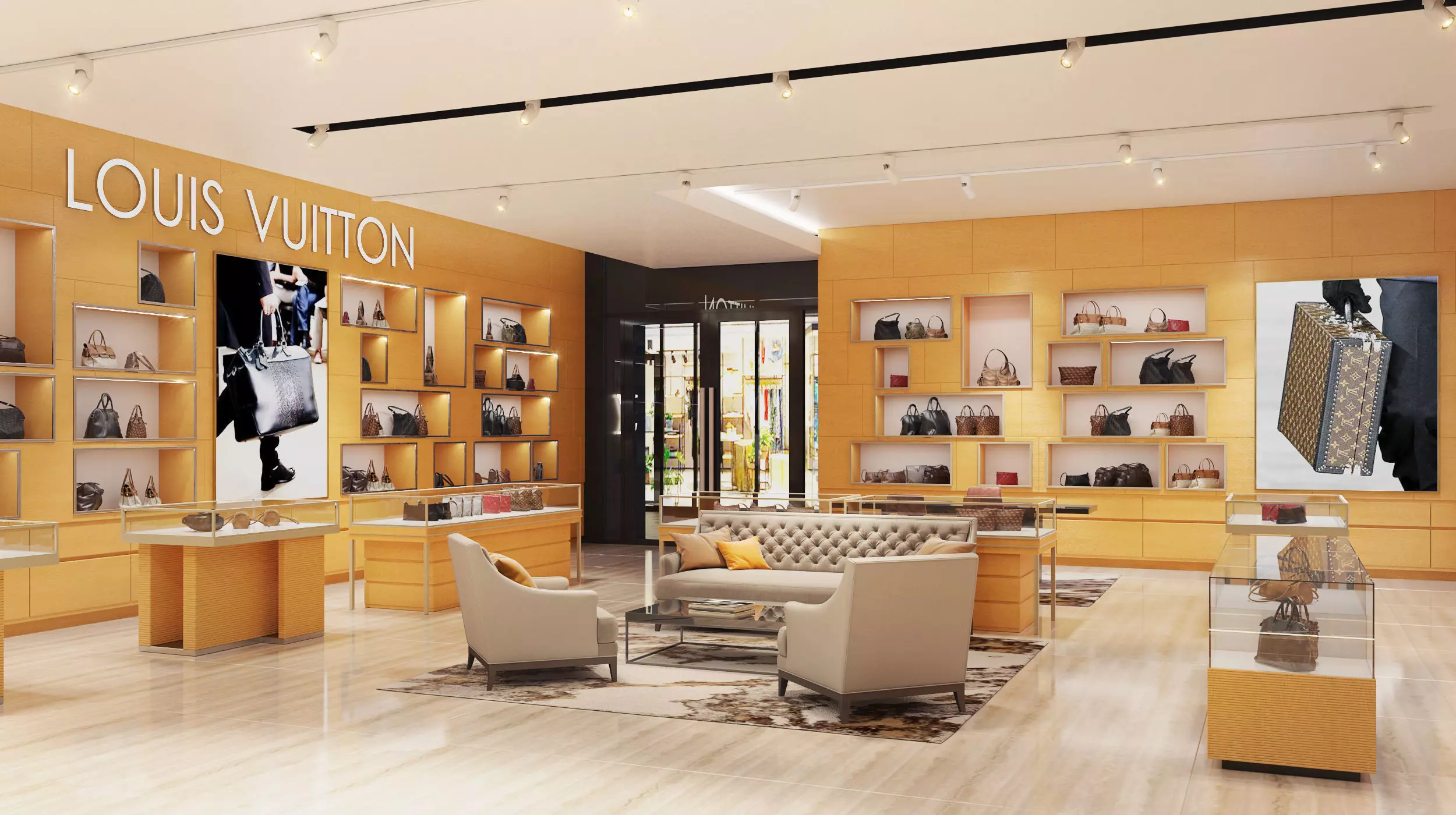 Louis Vuitton 3D Store 3D model_0