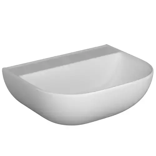 Table Top Basin in Rectangle shape 3D model Modeled in 3ds max