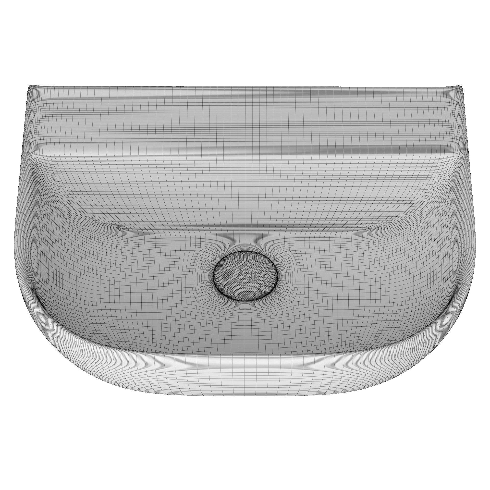 Table Top Basin in Rectangle shape 3D model Modeled in 3ds max 3D model_9