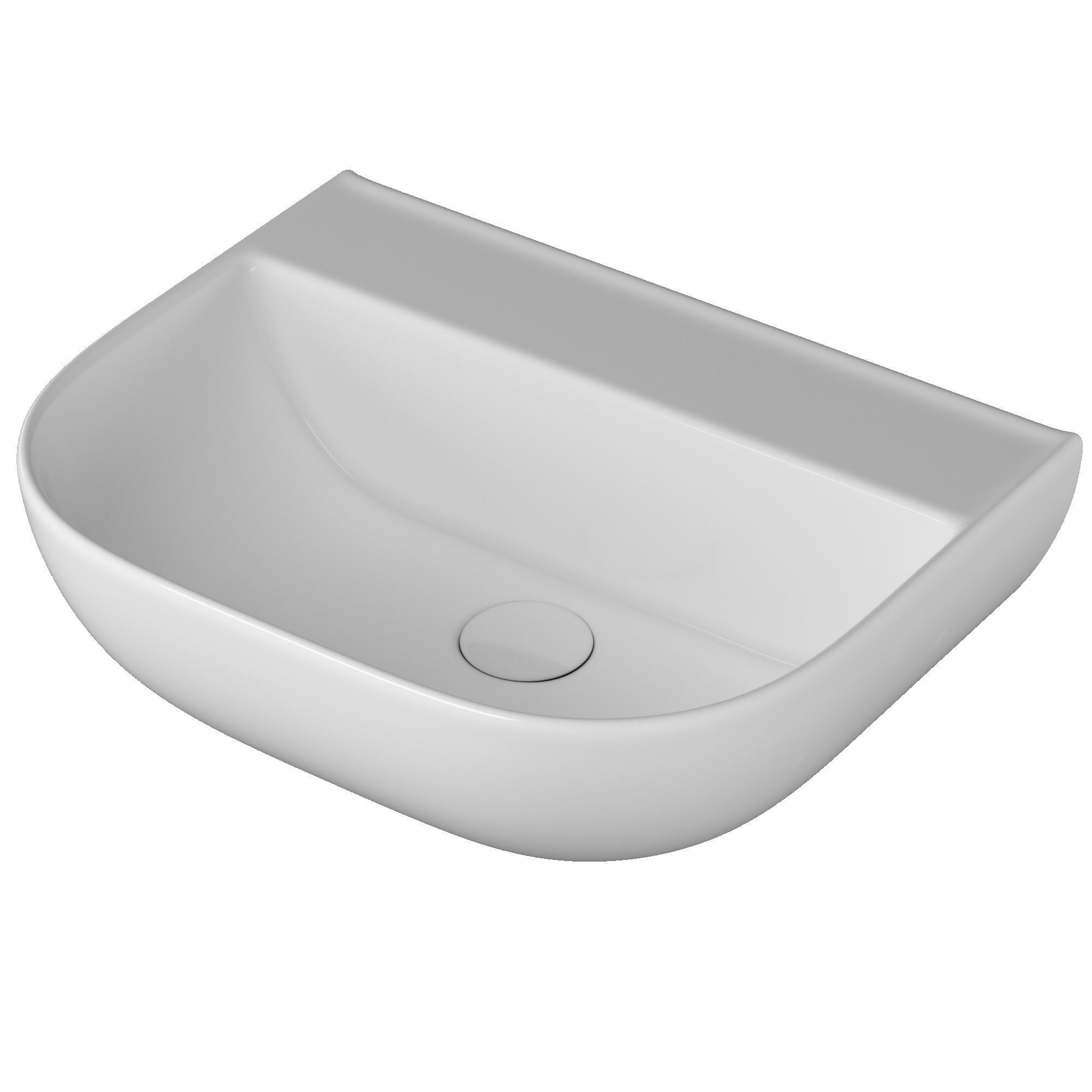 Table Top Basin in Rectangle shape 3D model Modeled in 3ds max 3D model_3