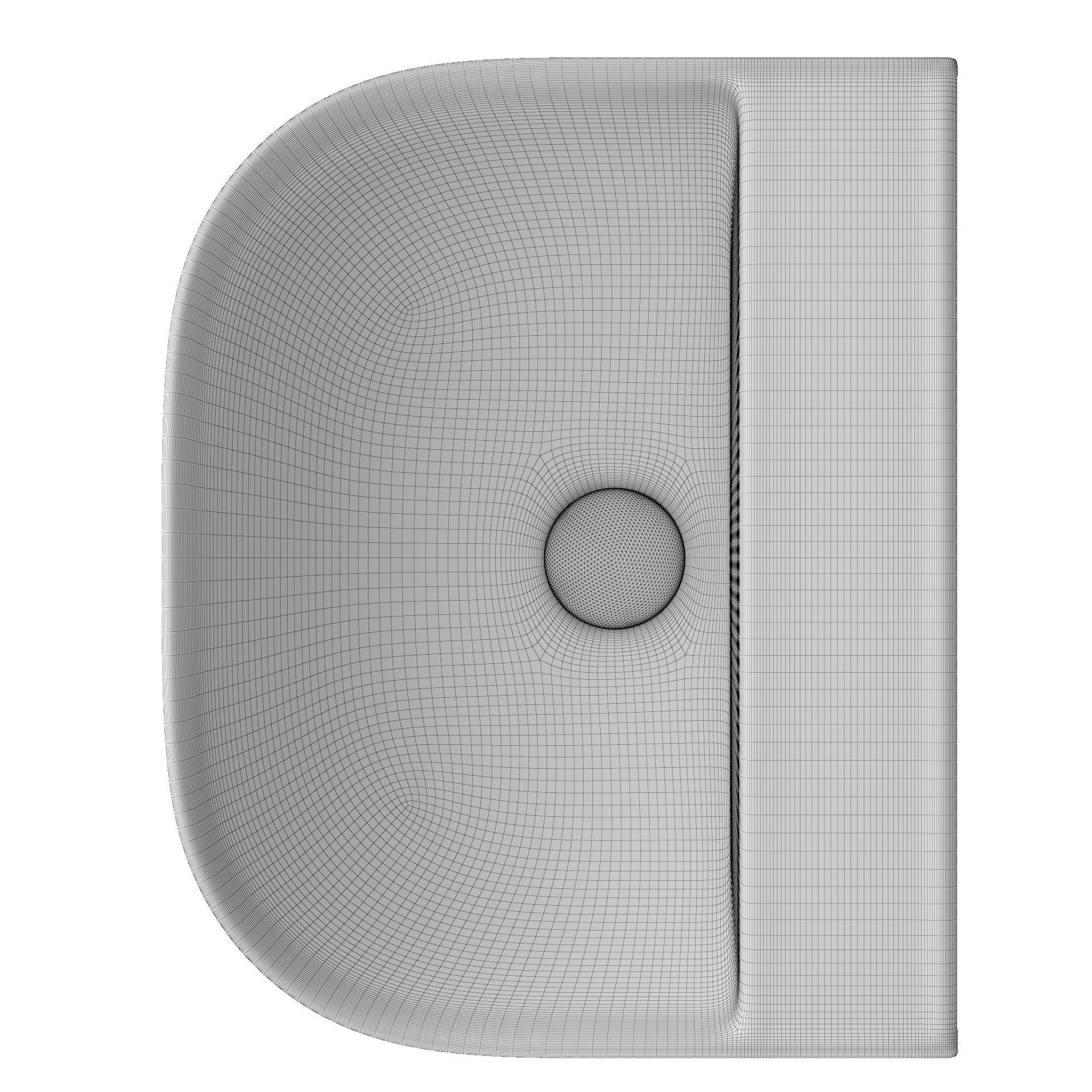 Table Top Basin in Rectangle shape 3D model Modeled in 3ds max 3D model_8