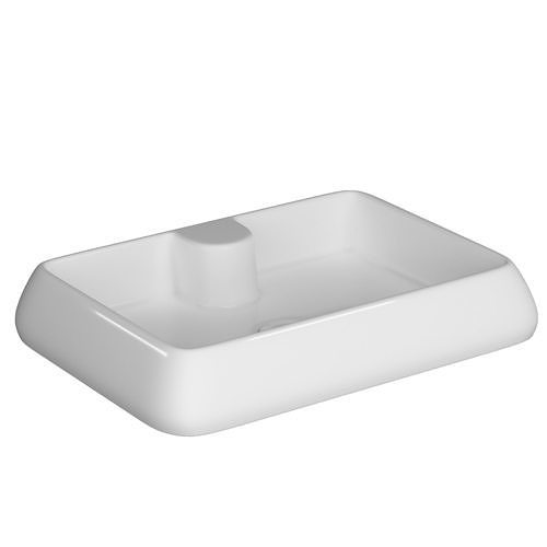 Table Top Basin in Rectangle shape 3D model Modeled in 3ds max 3D model