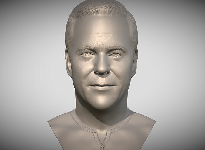 Jack Bauer bust 3D printing ready stl obj formats 3D print model