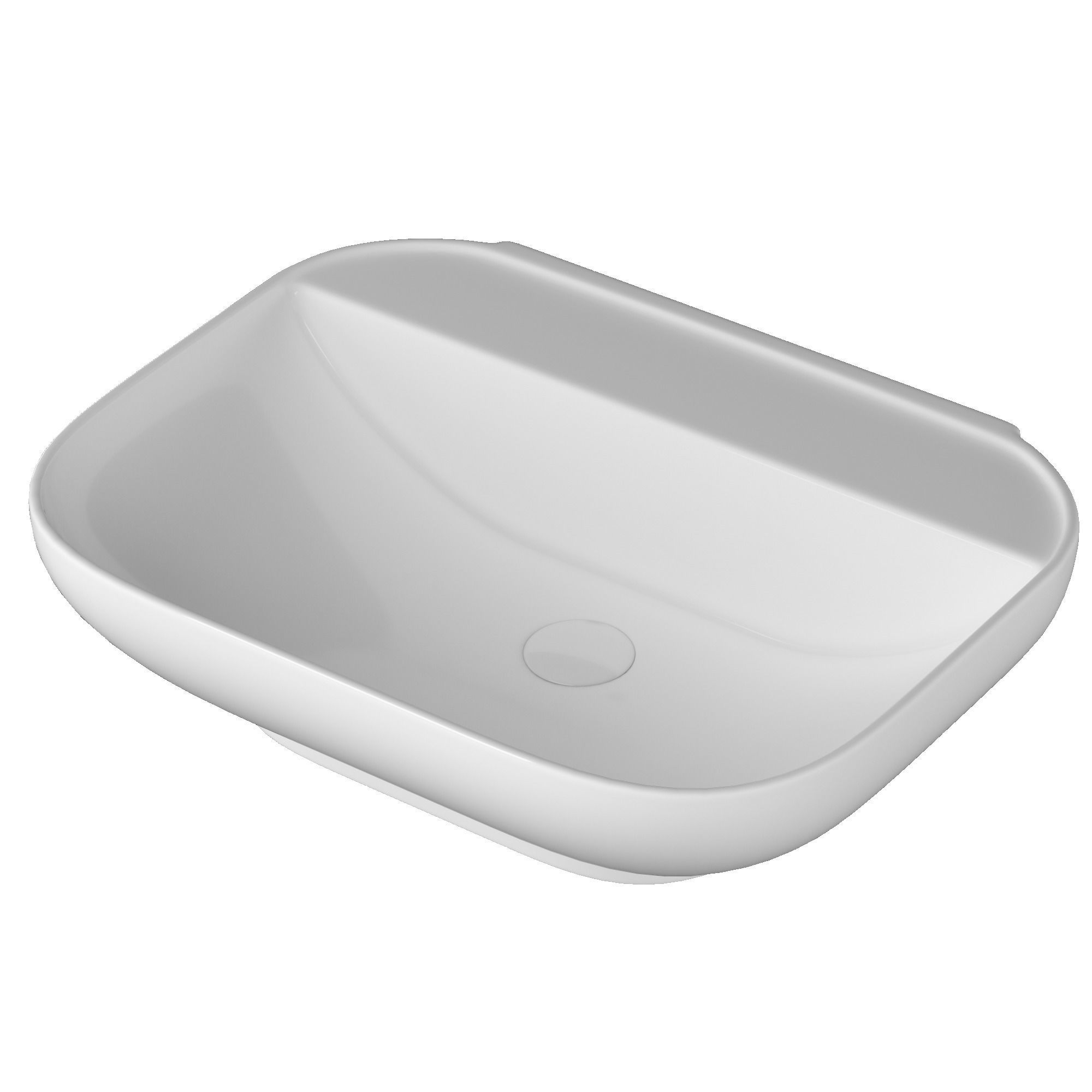 Table Top sink in rounded rectangle shape 3D model in 3ds max 3D model_3