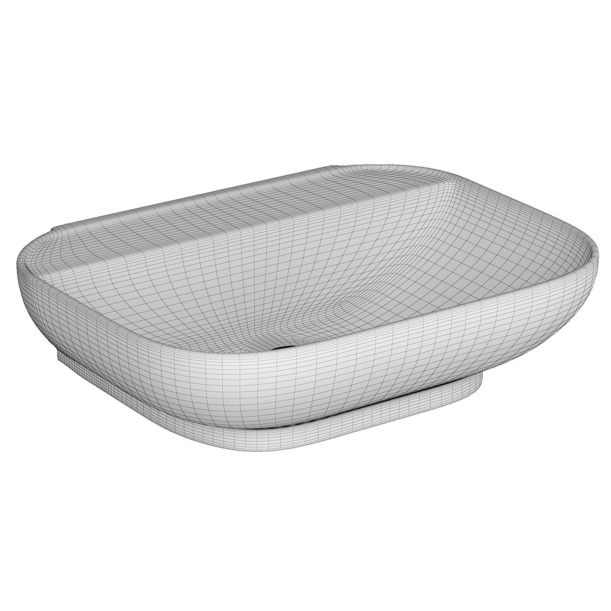 Table Top sink in rounded rectangle shape 3D model in 3ds max 3D model_6