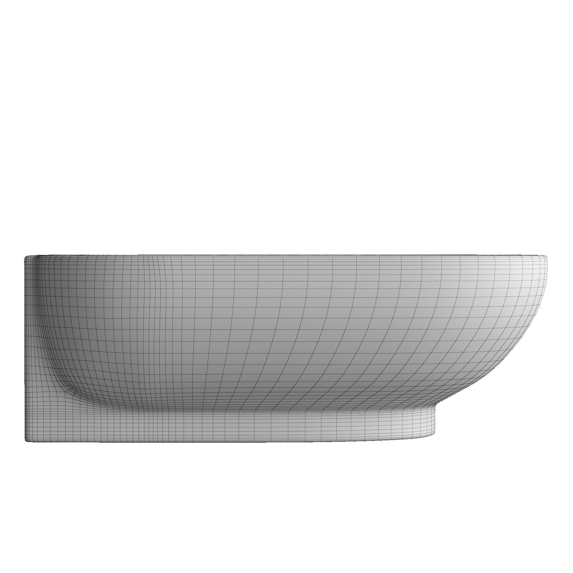 Table Top sink in rounded rectangle shape 3D model in 3ds max 3D model_7