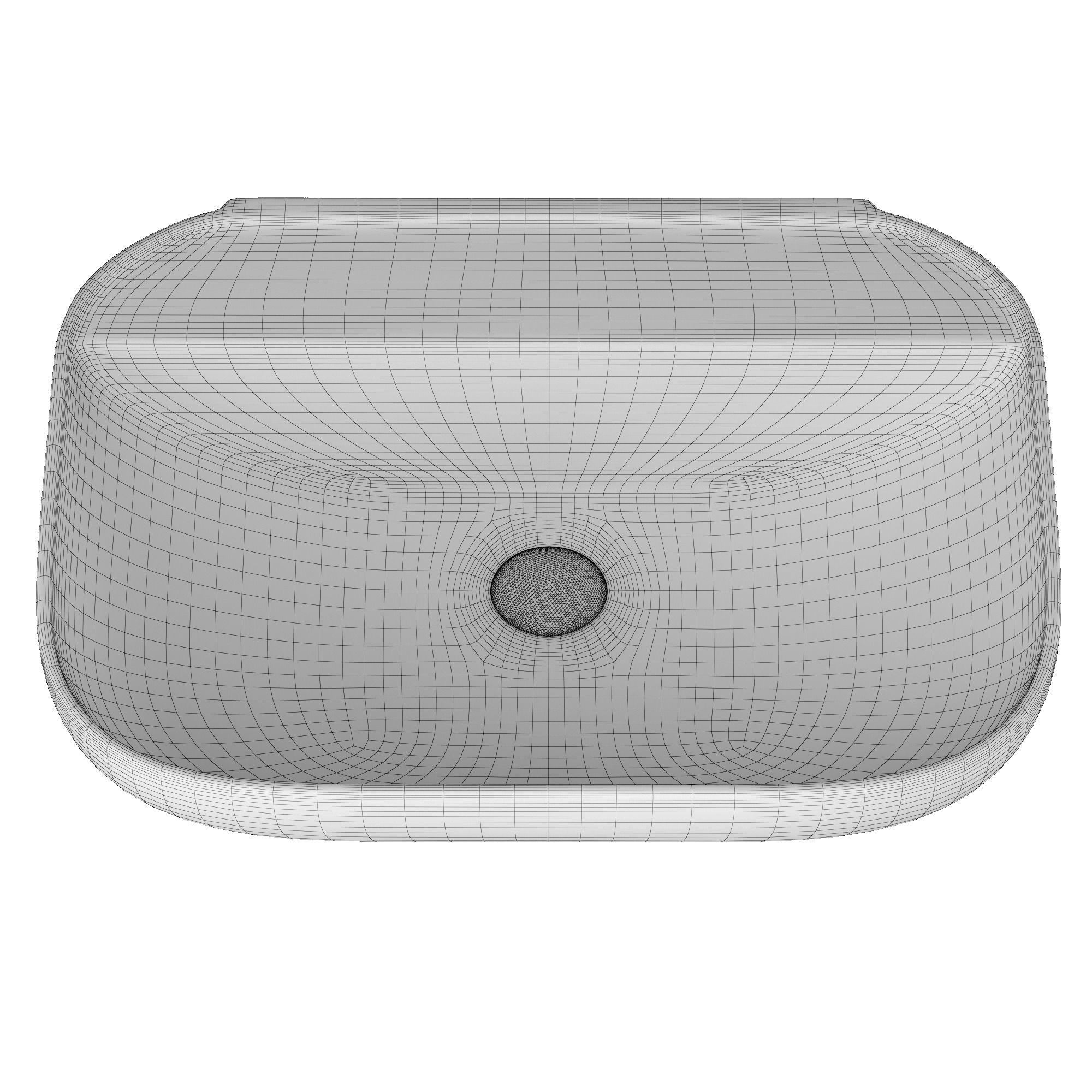 Table Top sink in rounded rectangle shape 3D model in 3ds max 3D model_9