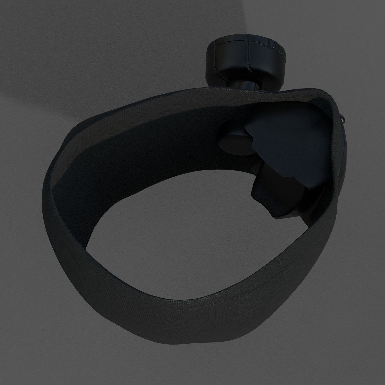 gas mask helmet protection scifi Low-poly 3D model_8