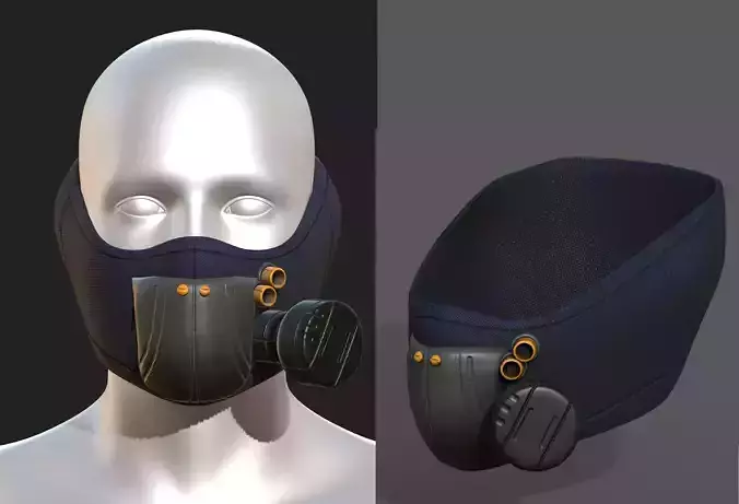 gas mask helmet scifi futuristic
