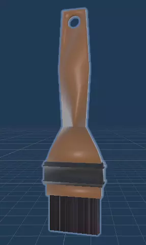 paint brush Free low-poly 3D model_0