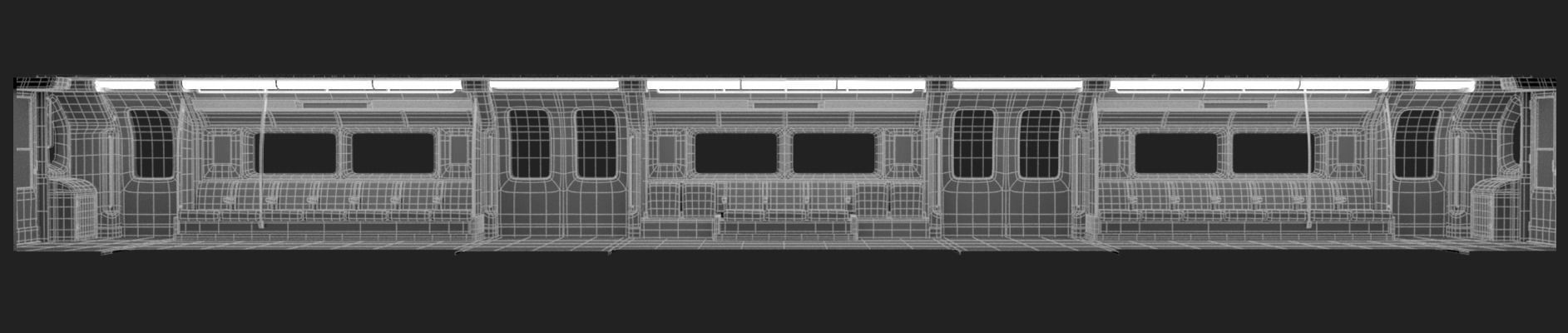 London Underground Carriage 3D Model 3D model_4