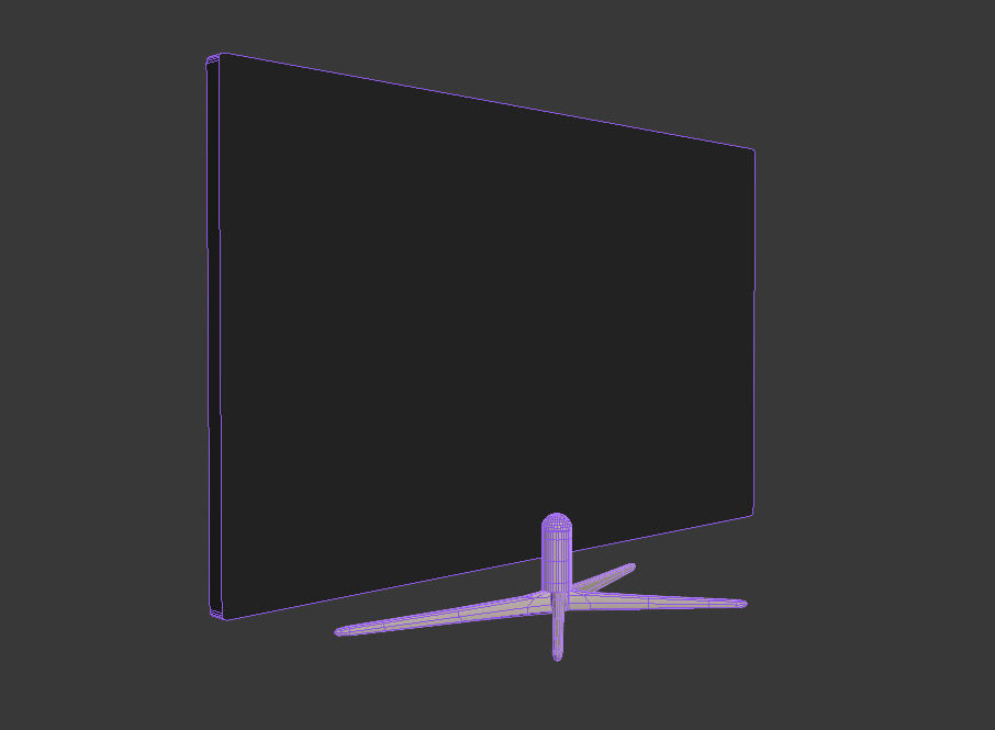 TV - VR Ready - Game Ready Low-poly 3D model_3