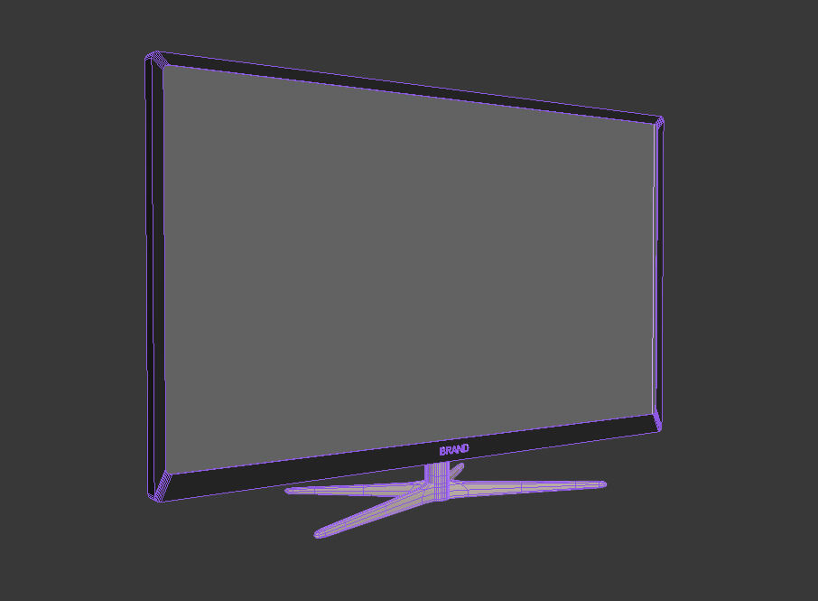 TV - VR Ready - Game Ready Low-poly 3D model_2